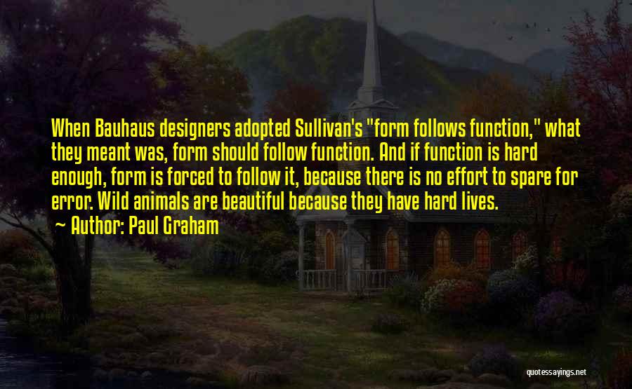 Form And Function Quotes By Paul Graham