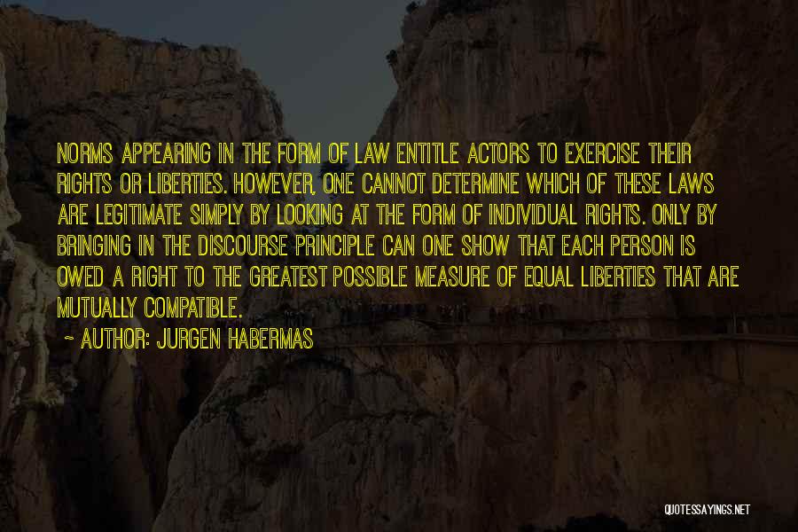 Form Quotes By Jurgen Habermas