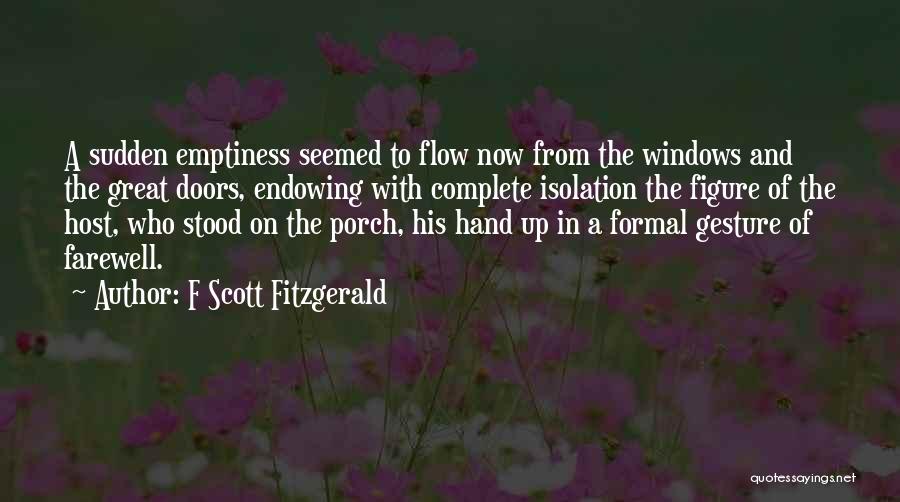 Formal Farewell Quotes By F Scott Fitzgerald