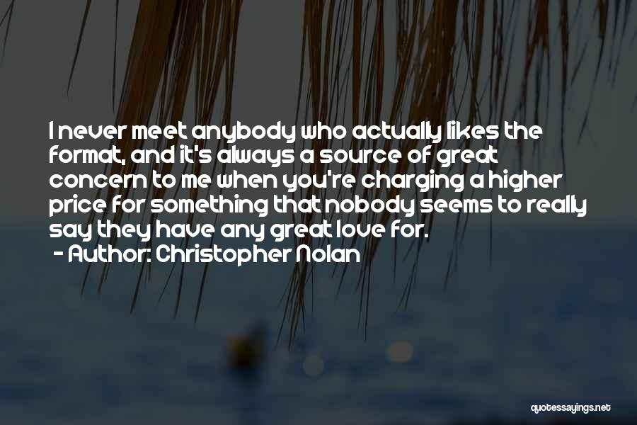 Format Quotes By Christopher Nolan