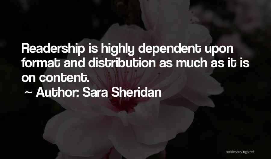 Format Quotes By Sara Sheridan