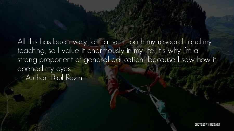 Formative Quotes By Paul Rozin