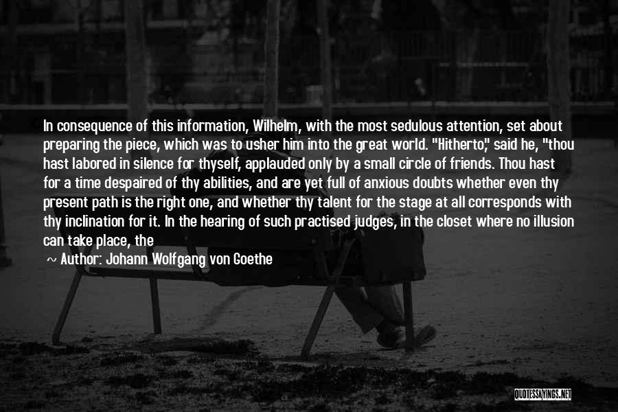 Former Friends Quotes By Johann Wolfgang Von Goethe