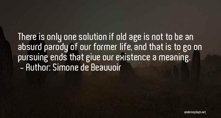 Former Life Quotes By Simone De Beauvoir