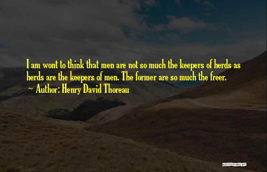 Former Quotes By Henry David Thoreau