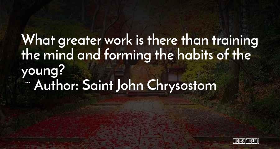 Forming Habits Quotes By Saint John Chrysostom