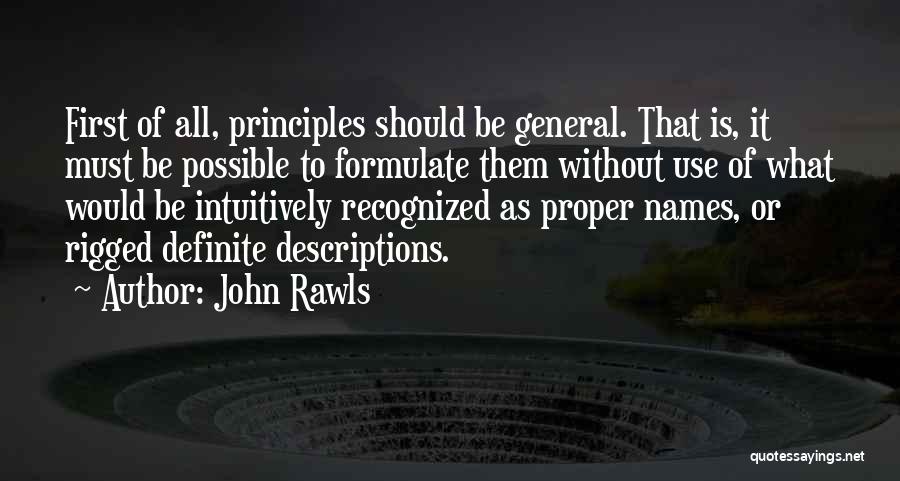 Formulate Quotes By John Rawls