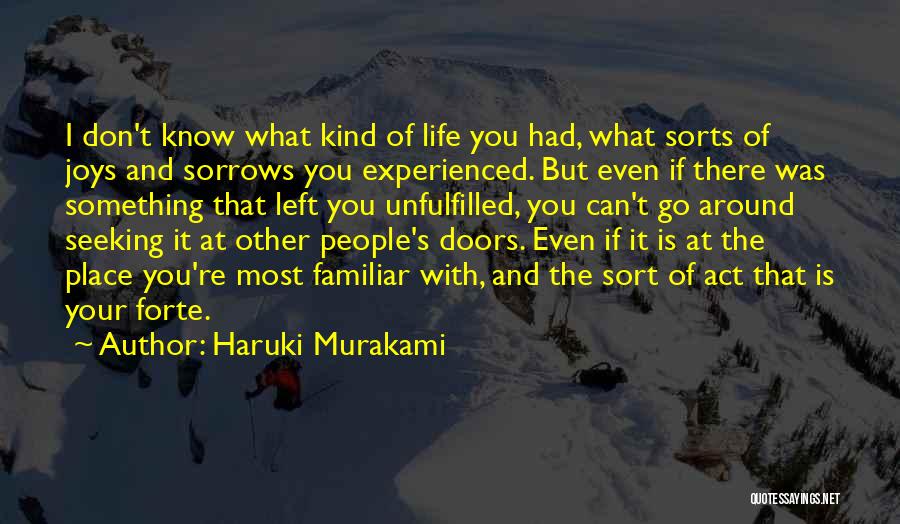 Forte Quotes By Haruki Murakami