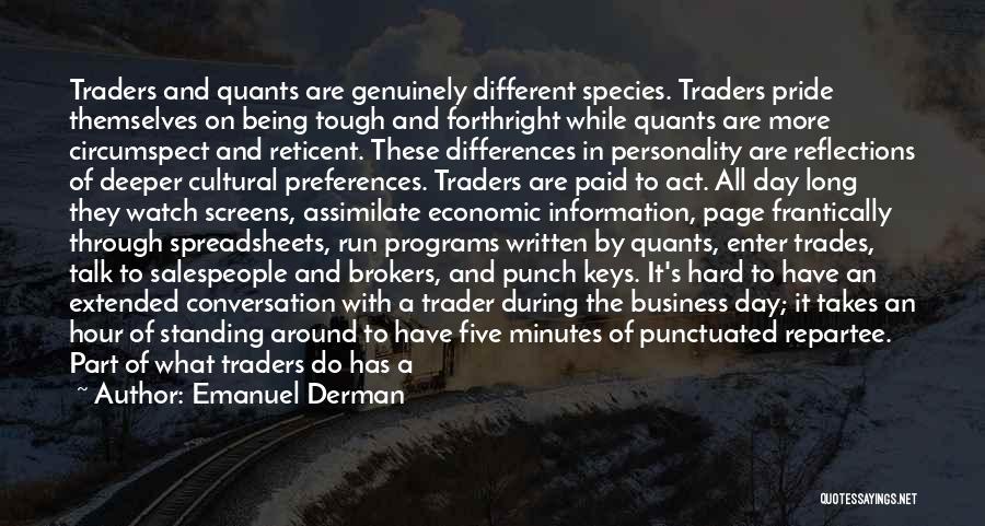 Forthright Quotes By Emanuel Derman