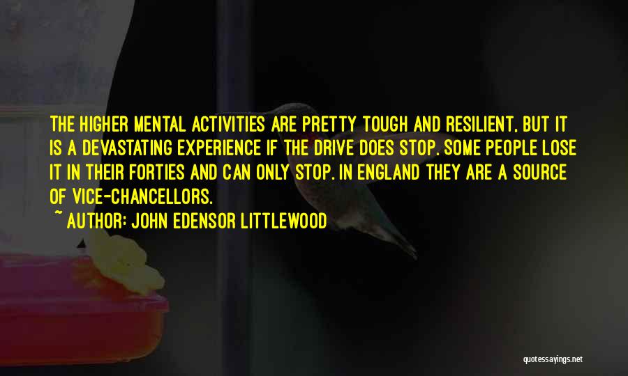 Forties Quotes By John Edensor Littlewood