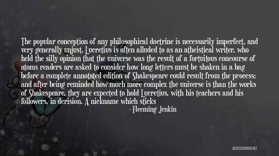 Fortuitous Quotes By Fleeming Jenkin Fortuitous Quotes By Fleeming Jenkin