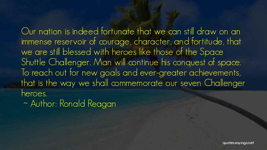 Fortunate Are Those Quotes By Ronald Reagan