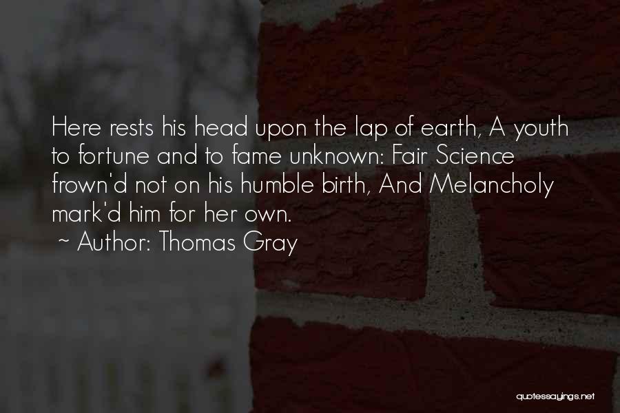 Fortune And Fame Quotes By Thomas Gray