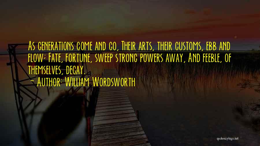 Fortune And Fate Quotes By William Wordsworth