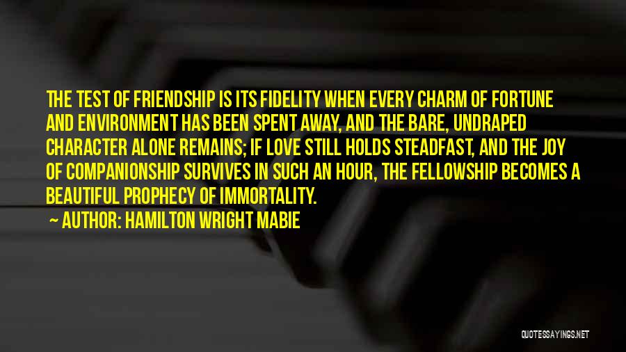 Fortune And Love Quotes By Hamilton Wright Mabie