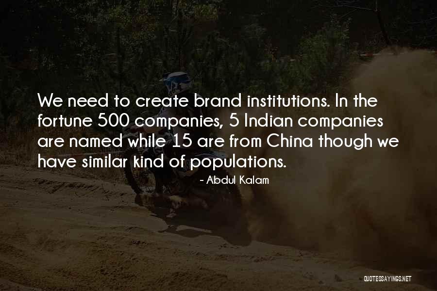 Fortune Quotes By Abdul Kalam