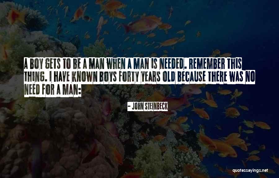 Forty Years Old Quotes By John Steinbeck