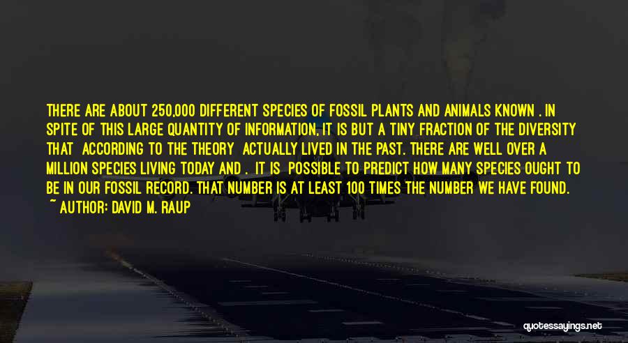 Fossil Record Quotes By David M. Raup