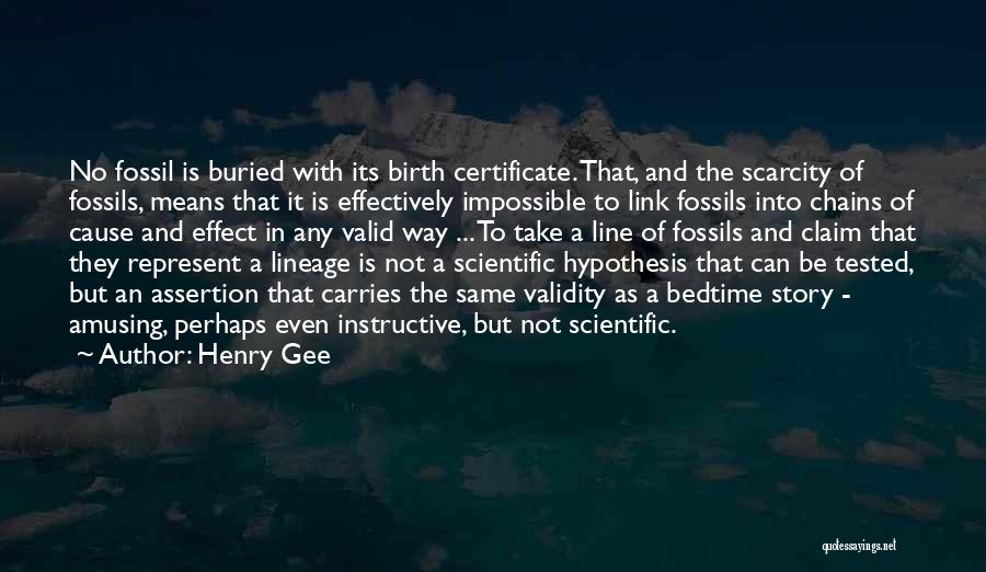 Fossil Record Quotes By Henry Gee