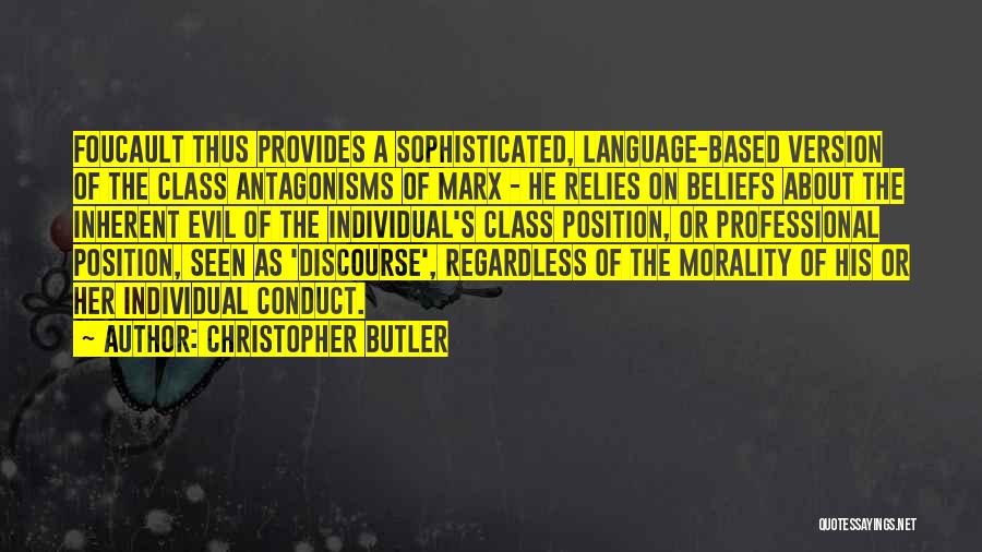 Foucault Discourse Quotes By Christopher Butler
