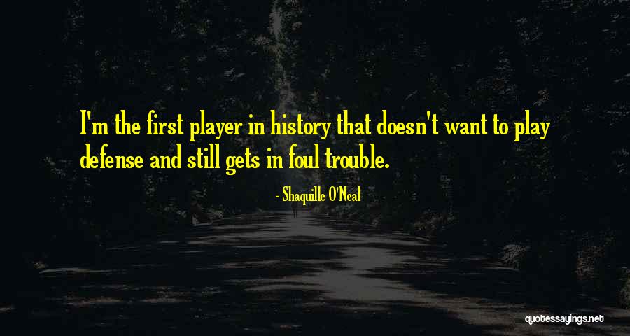 Foul Play Quotes By Shaquille O'Neal