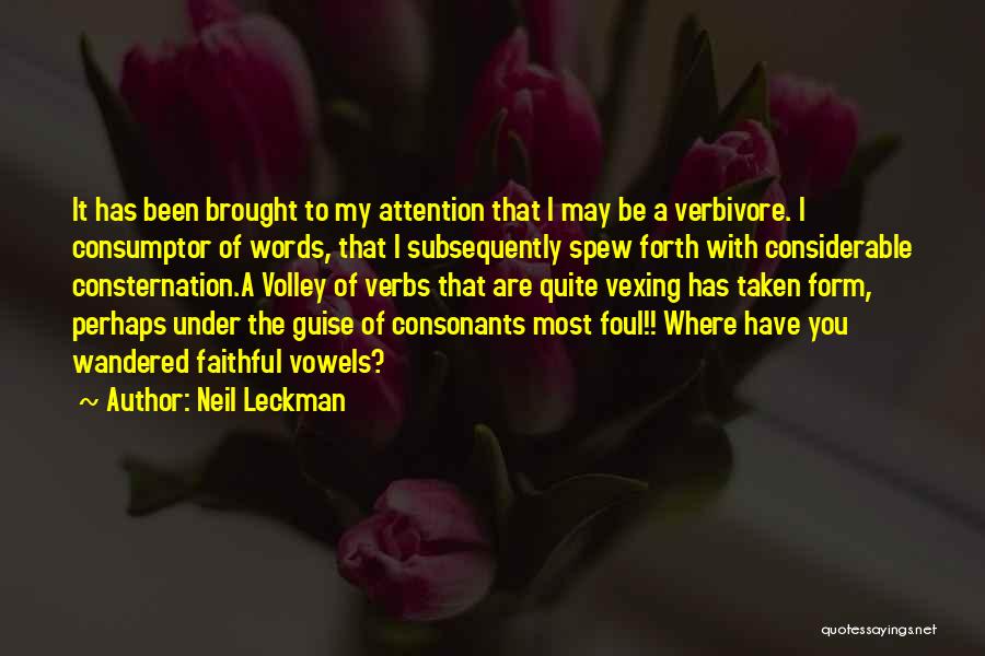 Foul Words Quotes By Neil Leckman