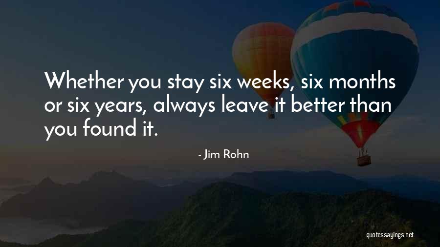 Found Someone Better Quotes By Jim Rohn