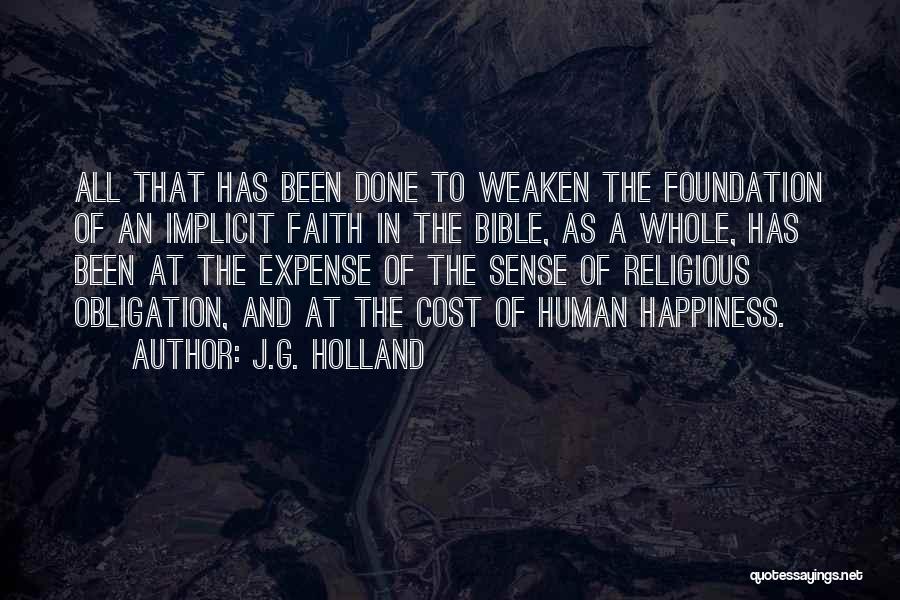 Foundation Bible Quotes By J.G. Holland