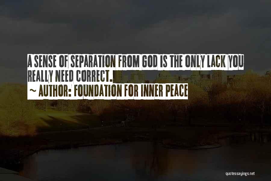 Foundation For Inner Peace Quotes 135357