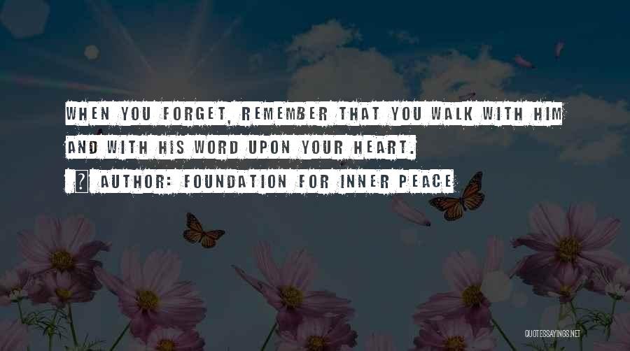 Foundation For Inner Peace Quotes 1509759