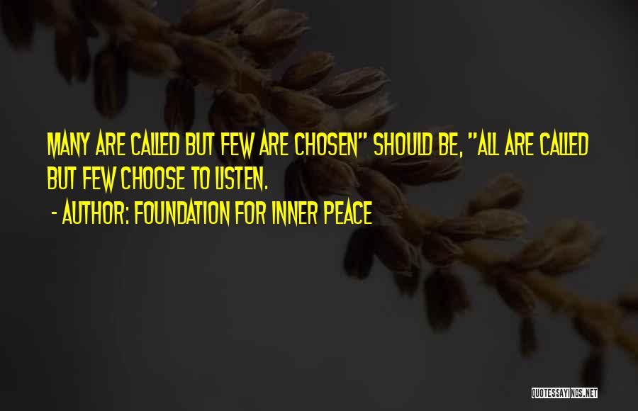 Foundation For Inner Peace Quotes 320896