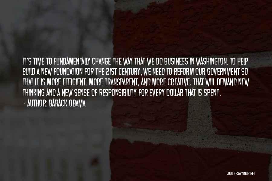 Foundation In Business Quotes By Barack Obama