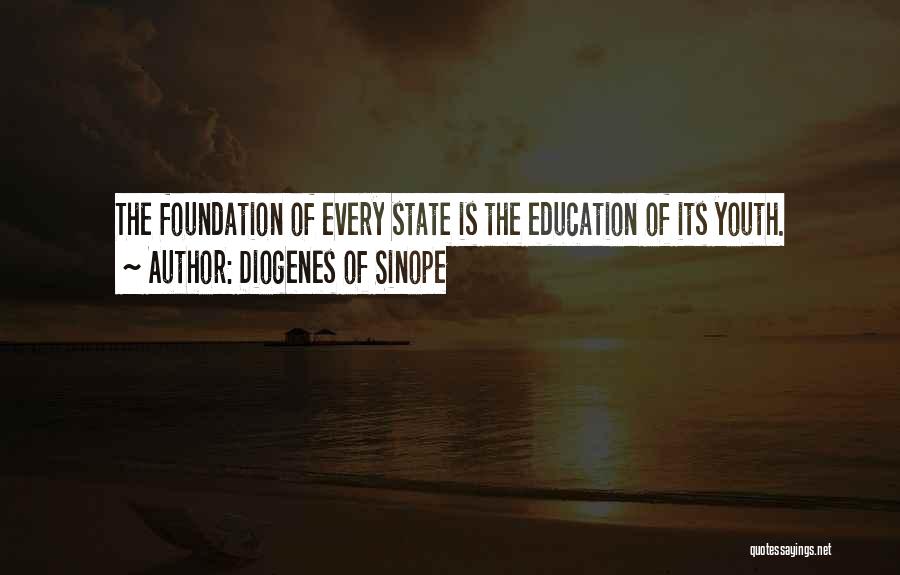 Foundation Of Education Quotes By Diogenes Of Sinope