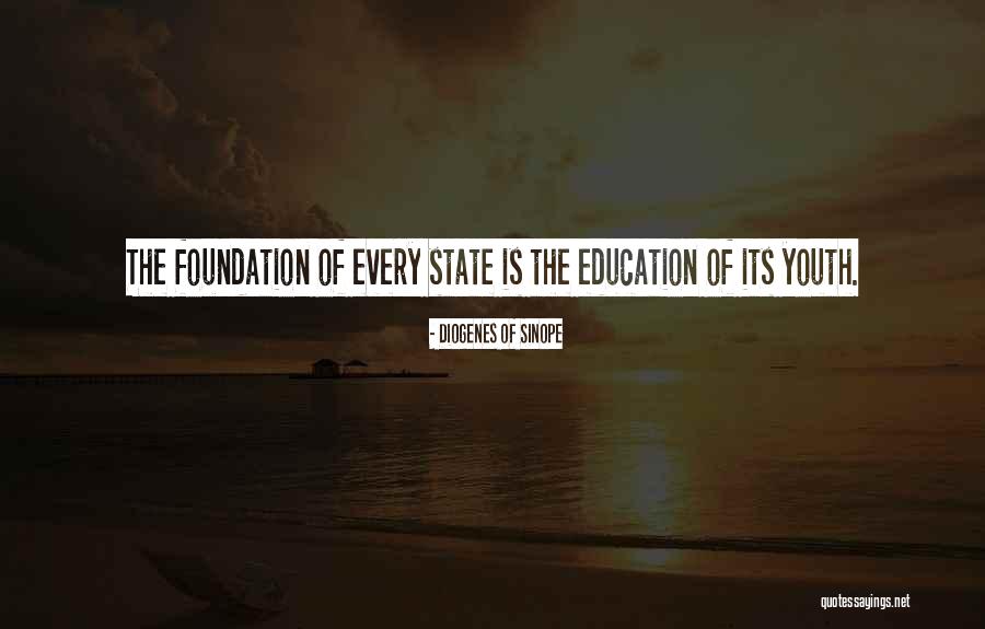 Foundation Of Education Quotes By Diogenes Of Sinope