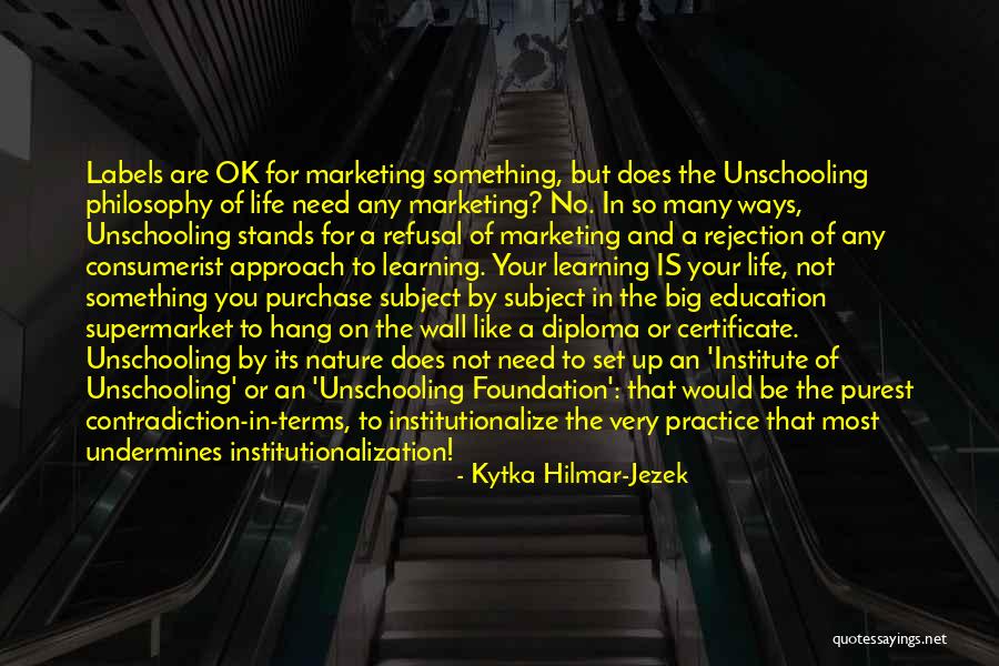 Foundation Of Education Quotes By Kytka Hilmar-Jezek