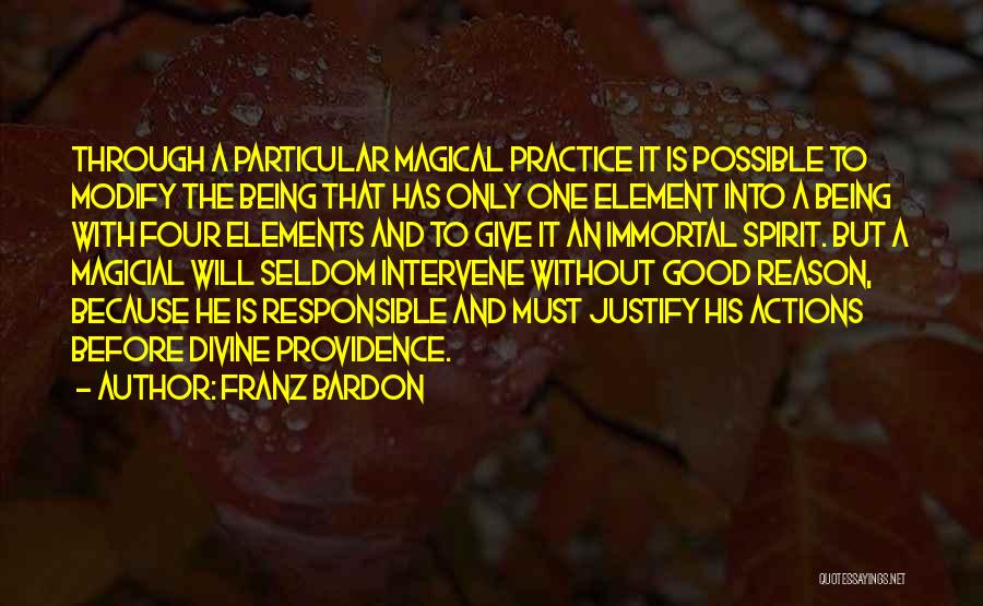 Four Element Quotes By Franz Bardon