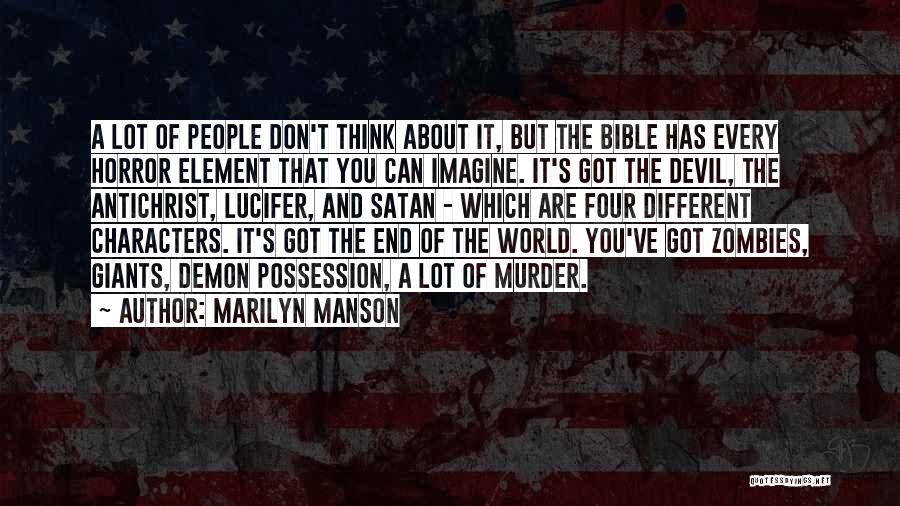 Four Element Quotes By Marilyn Manson