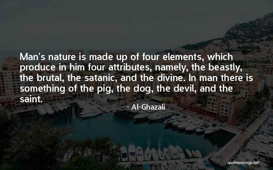 Four Elements Nature Quotes By Al-Ghazali