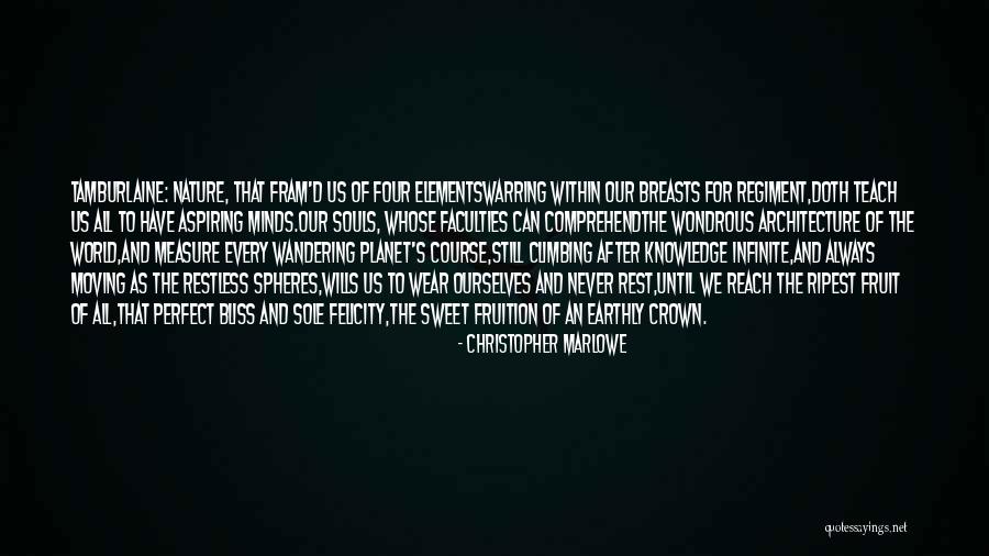 Four Elements Nature Quotes By Christopher Marlowe