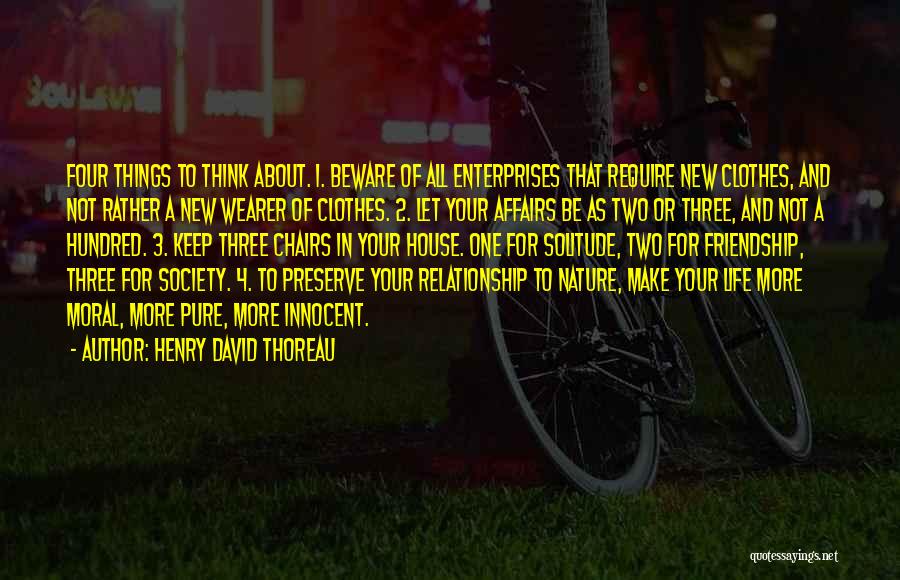 Four Friendship Quotes By Henry David Thoreau