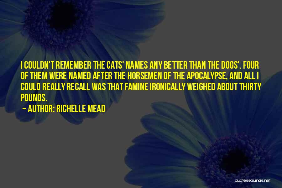 Four Horsemen Of The Apocalypse Quotes By Richelle Mead