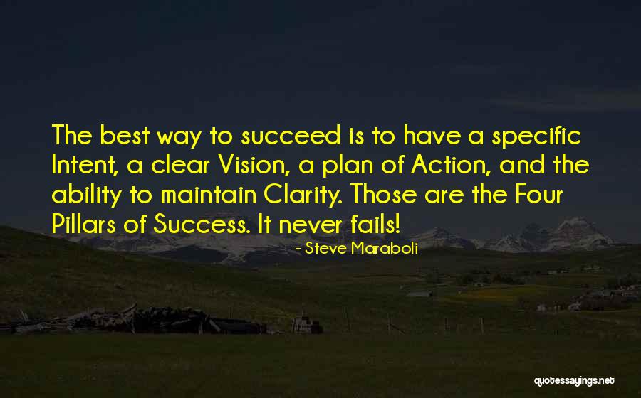 Four Pillars Of Success Quotes By Steve Maraboli Four Pillars Of Success Quotes By Steve Maraboli