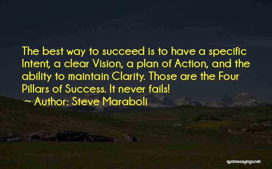 Four Pillars Quotes By Steve Maraboli