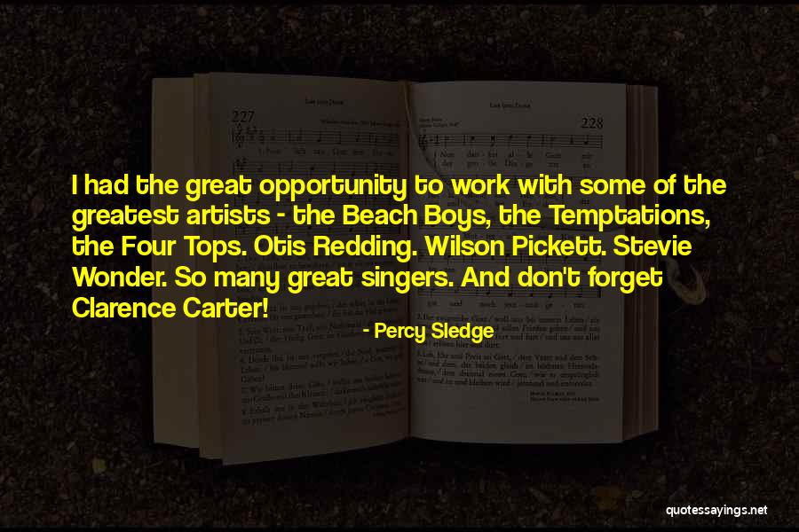 Four Tops Quotes By Percy Sledge