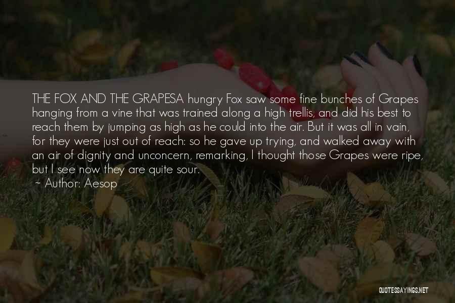 Fox And Grapes Quotes By Aesop