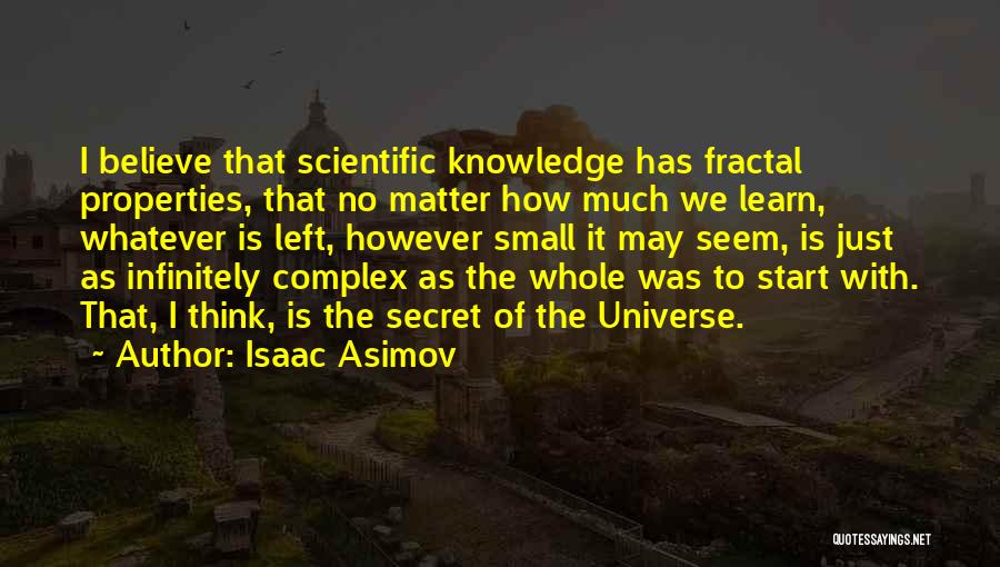 Fractal Quotes By Isaac Asimov