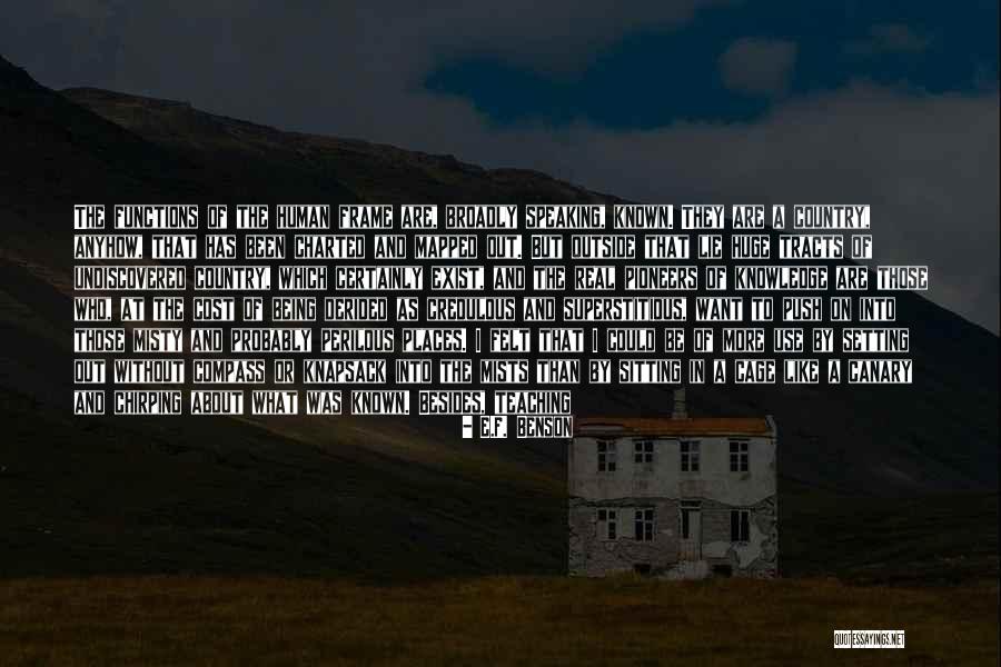 Frame What Is Quotes By E.F. Benson Frame What Is Quotes By E.F. Benson