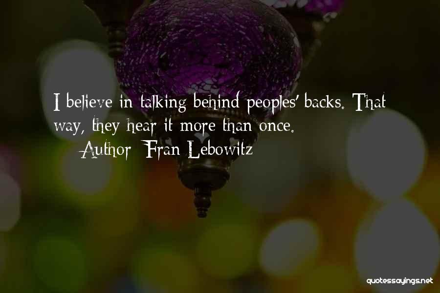 Fran Lebowitz Quotes 2216756