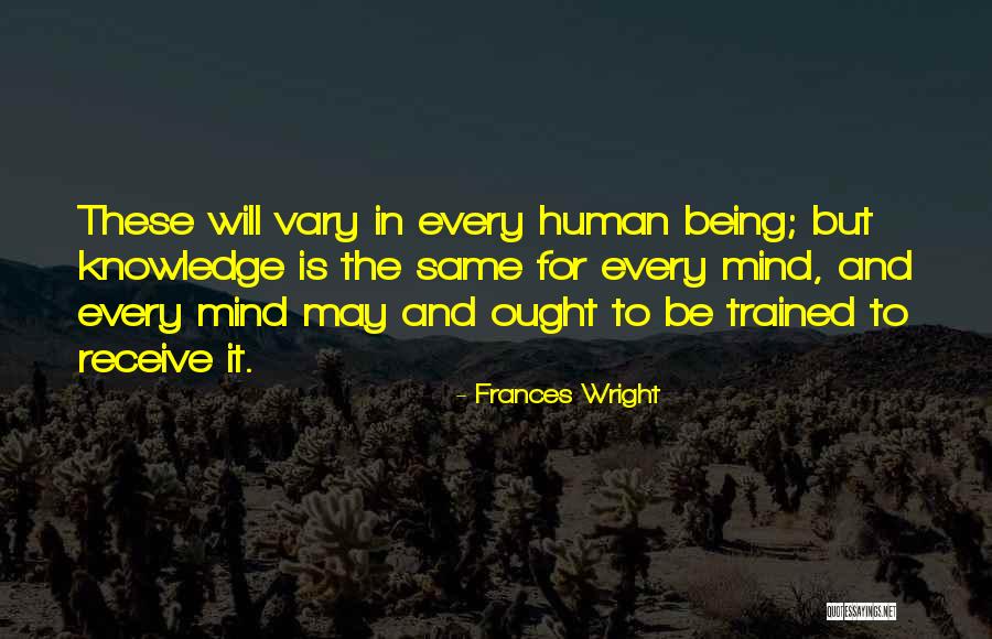 Frances Wright Quotes 1900429