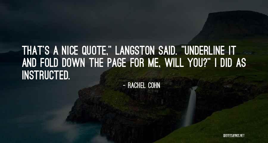 Francescatti Mendelssohn Quotes By Rachel Cohn Francescatti Mendelssohn Quotes By Rachel Cohn